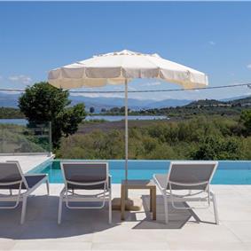 3 bedroom villa with pool & seaview, near Acharavi, sleeps 6